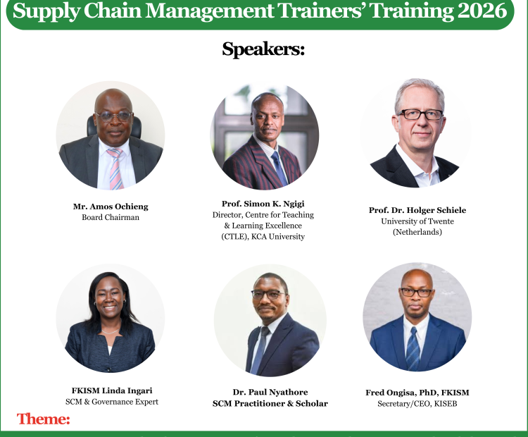 Supply Chain Management Trainers’ Workshop, 2026